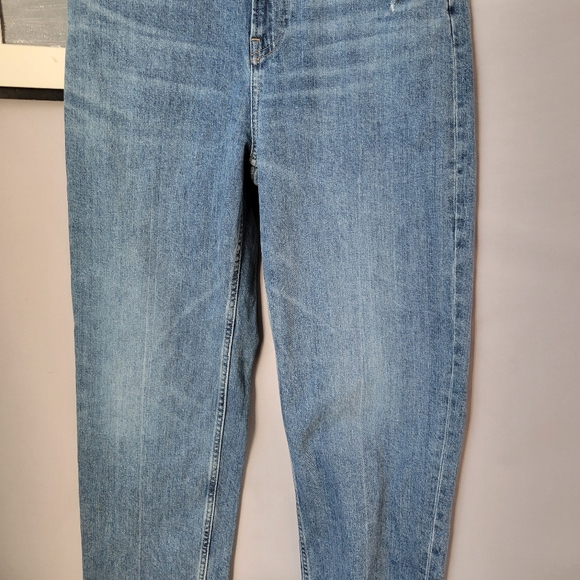 Everlane The Way High Denim Jean Organic Cotton Raw Hem 30 Long - Picture 9 of 16